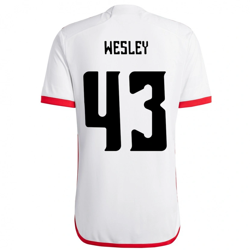 Danxen Femme Maillot Wesley #43 Rouge Noir Tenues Extérieur 2025/26 T-Shirt