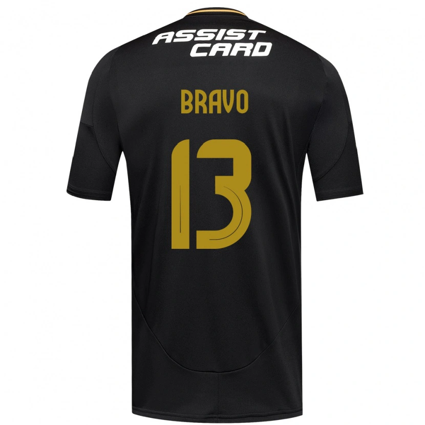 Danxen Femme Maillot Santiago Bravo #13 Noir Blanc Tenues Extérieur 2025/26 T-Shirt