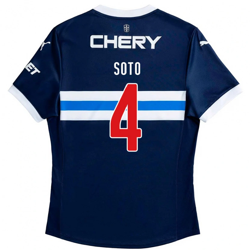 Danxen Femme Maillot Guillermo Soto #4 Bleu Royal Blanc Tenues Extérieur 2025/26 T-Shirt
