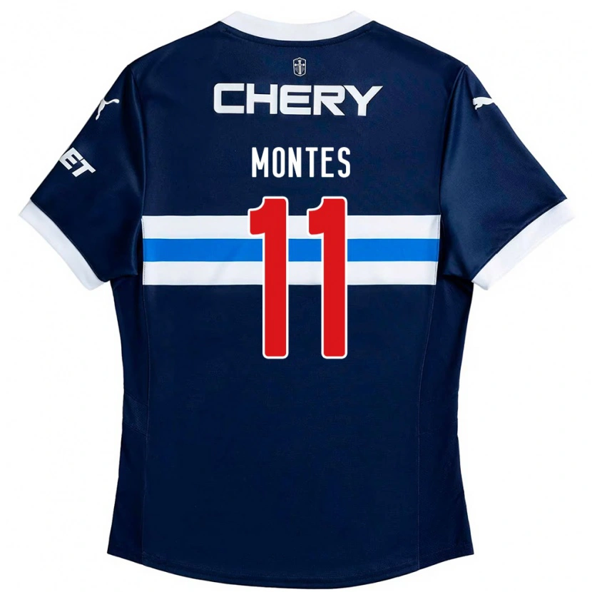 Danxen Femme Maillot Clemente Montes #11 Noir Bleu Tenues Extérieur 2025/26 T-Shirt