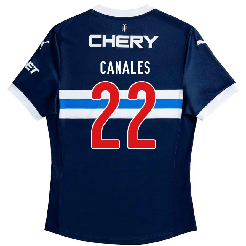 Danxen Femme Maillot Alfred Canales #22 Noir Bleu Tenues Extérieur 2025/26 T-Shirt