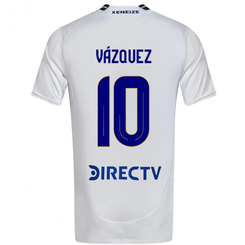 Danxen Femme Maillot Lucas Vázquez #10 Bleu Royal Jaune Tenues Extérieur 2025/26 T-Shirt