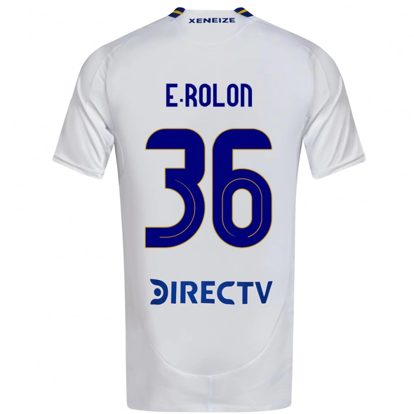 Danxen Femme Maillot Esteban Rolón #36 Bleu Royal Jaune Tenues Extérieur 2025/26 T-Shirt