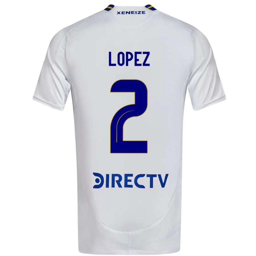 Danxen Femme Maillot Lisandro Lopez #2 Bleu Royal Jaune Tenues Extérieur 2025/26 T-Shirt