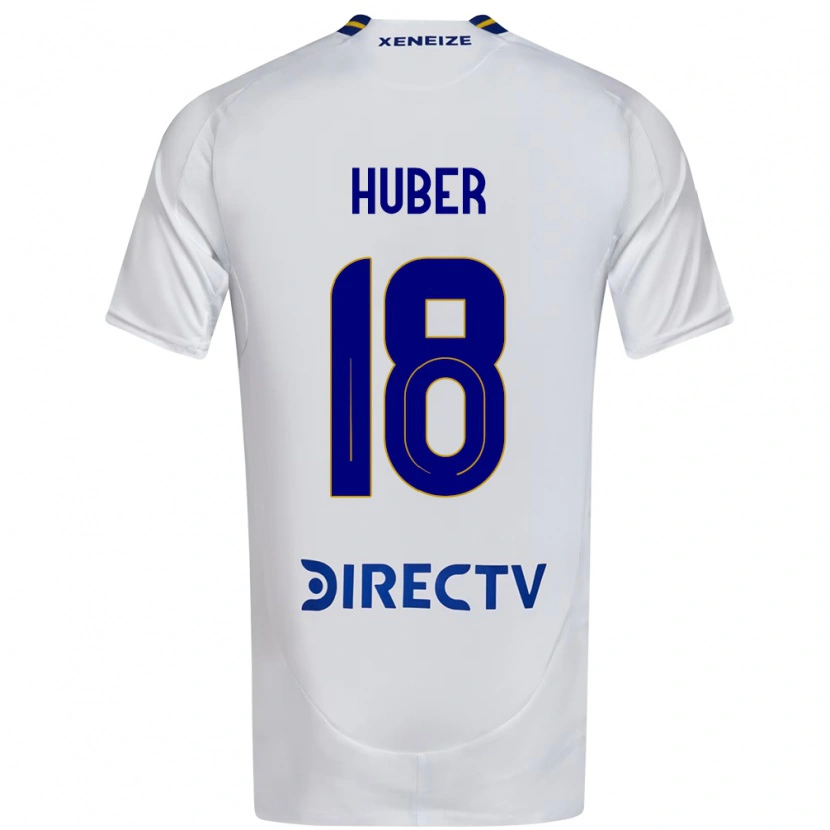 Danxen Femme Maillot Clarisa Huber #18 Blanc Bleu Tenues Extérieur 2025/26 T-Shirt