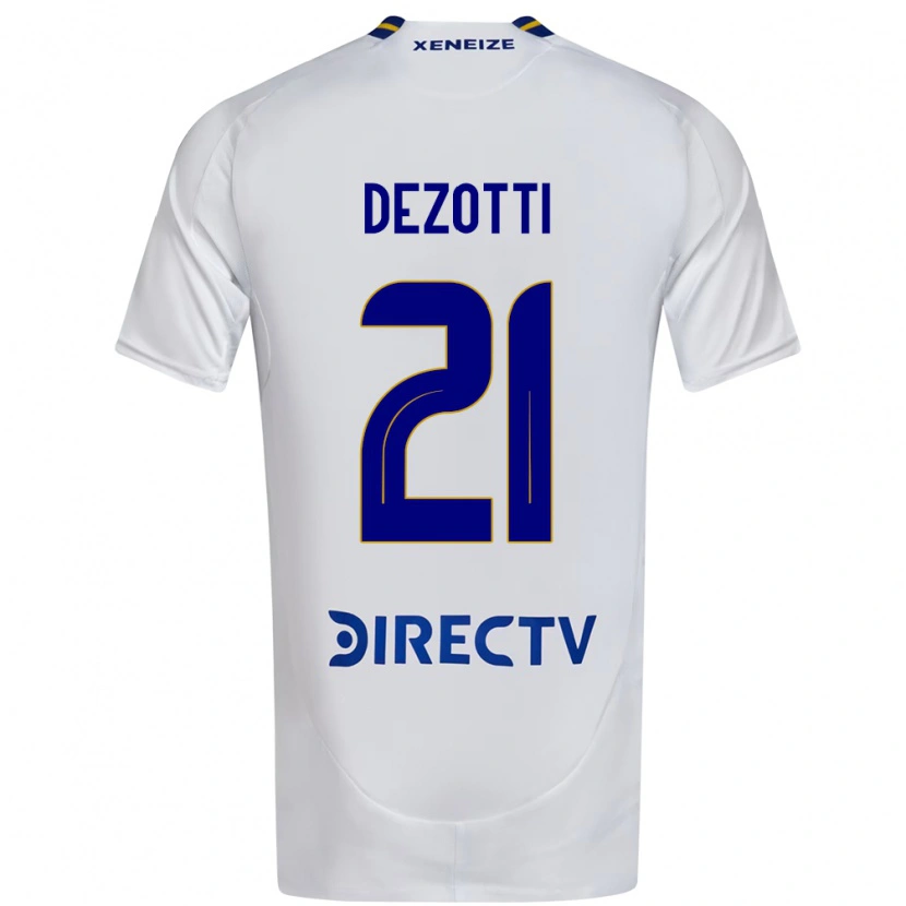 Danxen Femme Maillot Martina Dezotti #21 Bleu Royal Jaune Tenues Extérieur 2025/26 T-Shirt