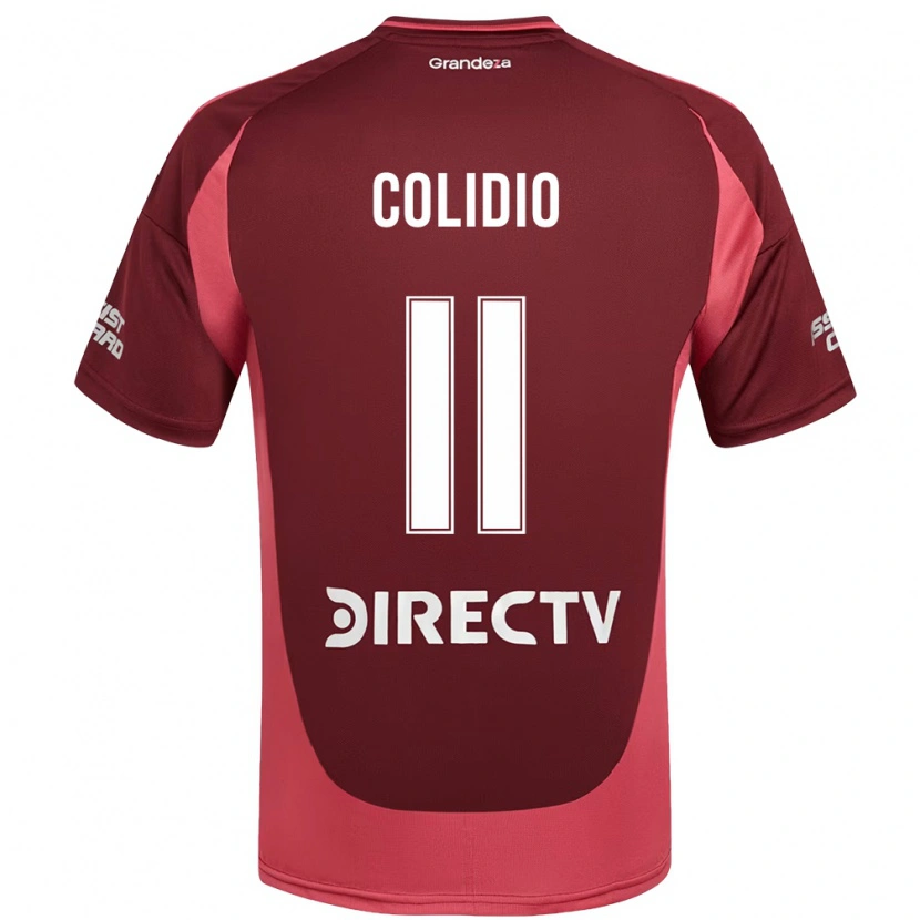 Danxen Femme Maillot Facundo Colidio #11 Bordeaux Magenta Tenues Extérieur 2025/26 T-Shirt