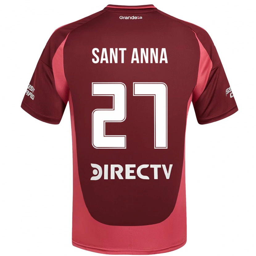 Danxen Femme Maillot Agustín Sant Anna #27 Bordeaux Magenta Tenues Extérieur 2025/26 T-Shirt