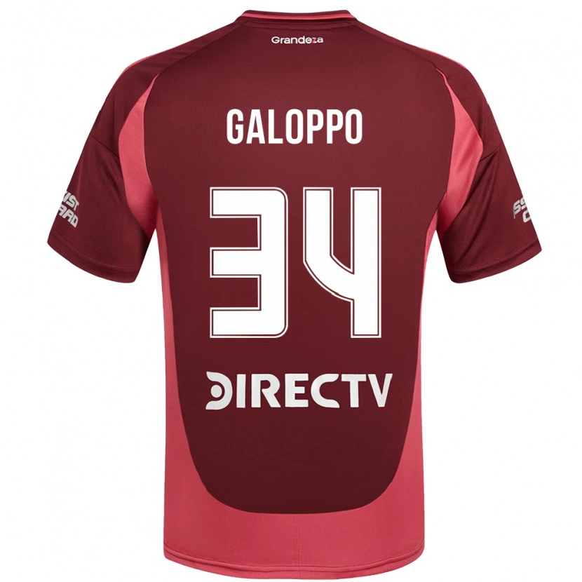 Danxen Femme Maillot Giuliano Galoppo #34 Bordeaux Magenta Tenues Extérieur 2025/26 T-Shirt