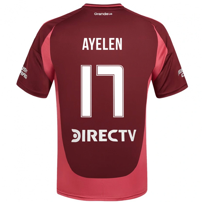 Danxen Femme Maillot Stephanie Ayelén Melgarejo #17 Bordeaux Magenta Tenues Extérieur 2025/26 T-Shirt