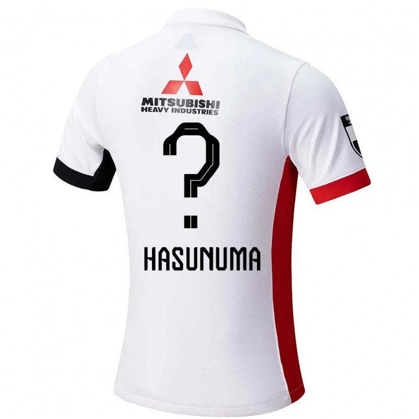 Danxen Femme Maillot Shunsuke Hasunuma #0 Rouge Blanc Tenues Extérieur 2025/26 T-Shirt