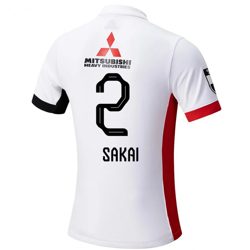 Danxen Femme Maillot Hiroki Sakai #2 Blanc Noir Tenues Extérieur 2025/26 T-Shirt