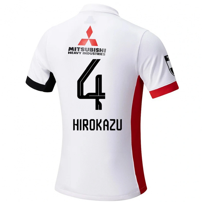 Danxen Femme Maillot Hirokazu Ishihara #4 Blanc Noir Tenues Extérieur 2025/26 T-Shirt