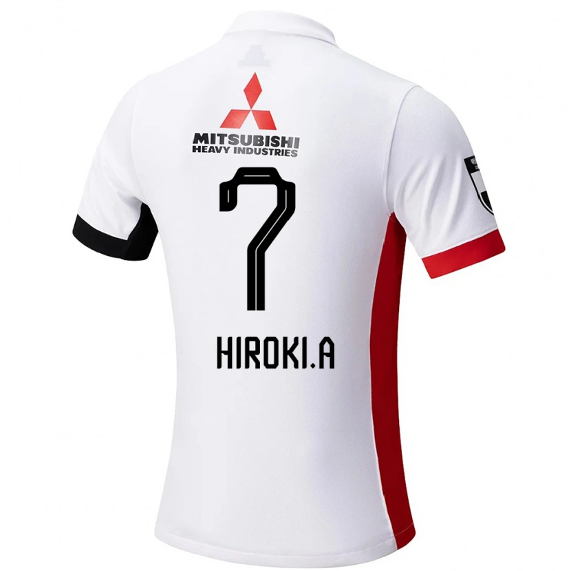 Danxen Femme Maillot Hiroki Abe #7 Rouge Blanc Tenues Extérieur 2025/26 T-Shirt