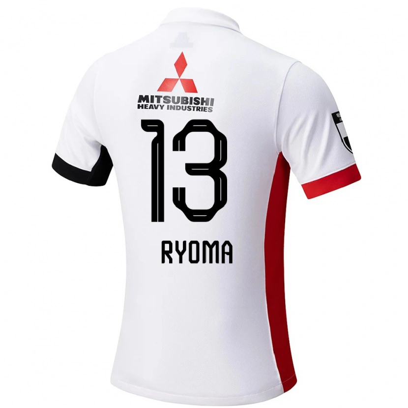 Danxen Femme Maillot Ryoma Watanabe #13 Blanc Noir Tenues Extérieur 2025/26 T-Shirt