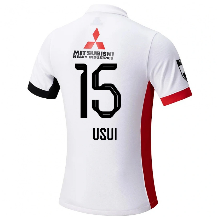 Danxen Femme Maillot Tsubasa Usui #15 Rouge Blanc Tenues Extérieur 2025/26 T-Shirt