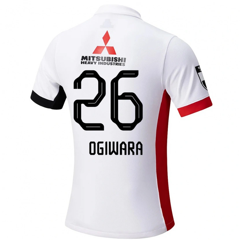 Danxen Femme Maillot Takuya Ogiwara #26 Rouge Blanc Tenues Extérieur 2025/26 T-Shirt