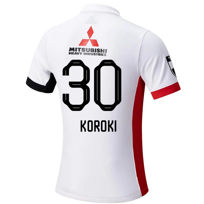 Danxen Femme Maillot Shinzo Koroki #30 Rouge Blanc Tenues Extérieur 2025/26 T-Shirt