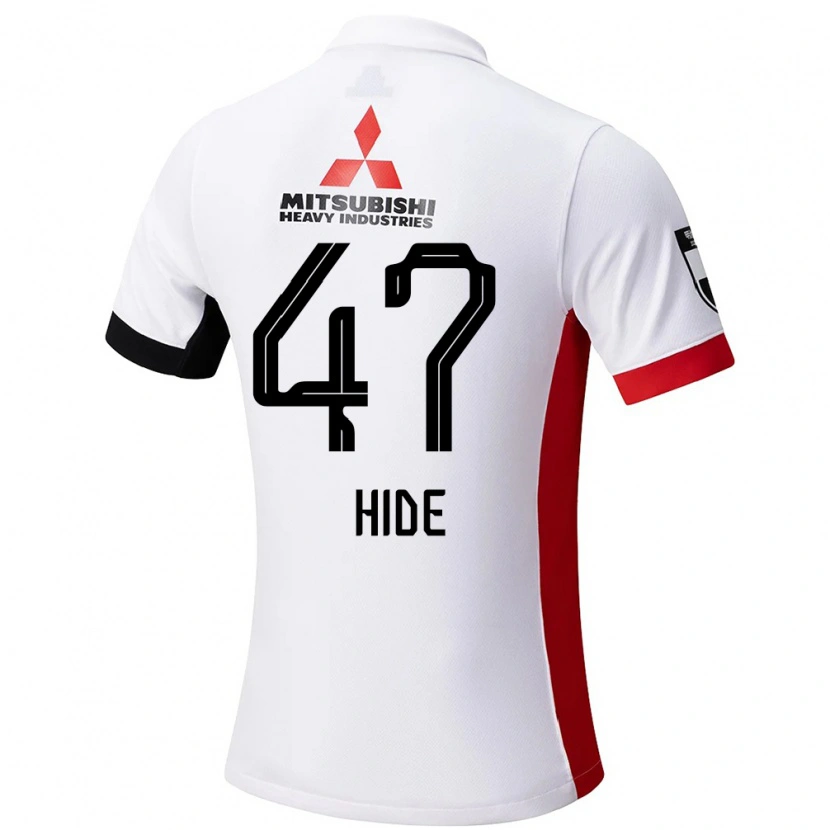 Danxen Femme Maillot Hidetoshi Takeda #47 Rouge Blanc Tenues Extérieur 2025/26 T-Shirt
