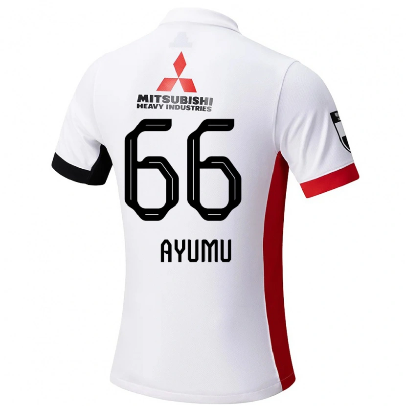 Danxen Femme Maillot Ayumu Ohata #66 Rouge Blanc Tenues Extérieur 2025/26 T-Shirt