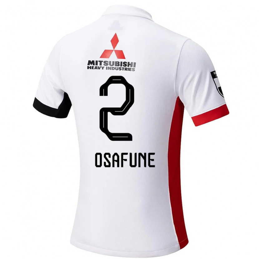 Danxen Femme Maillot Kana Osafune #2 Rouge Blanc Tenues Extérieur 2025/26 T-Shirt