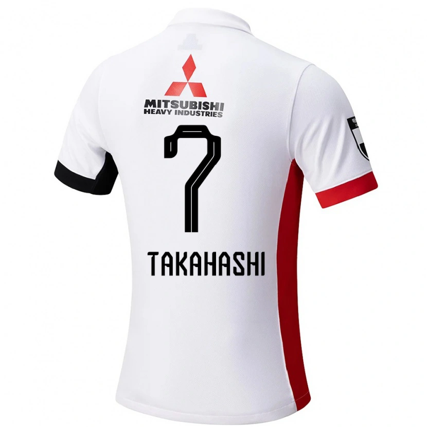 Danxen Femme Maillot Hana Takahashi #7 Rouge Blanc Tenues Extérieur 2025/26 T-Shirt