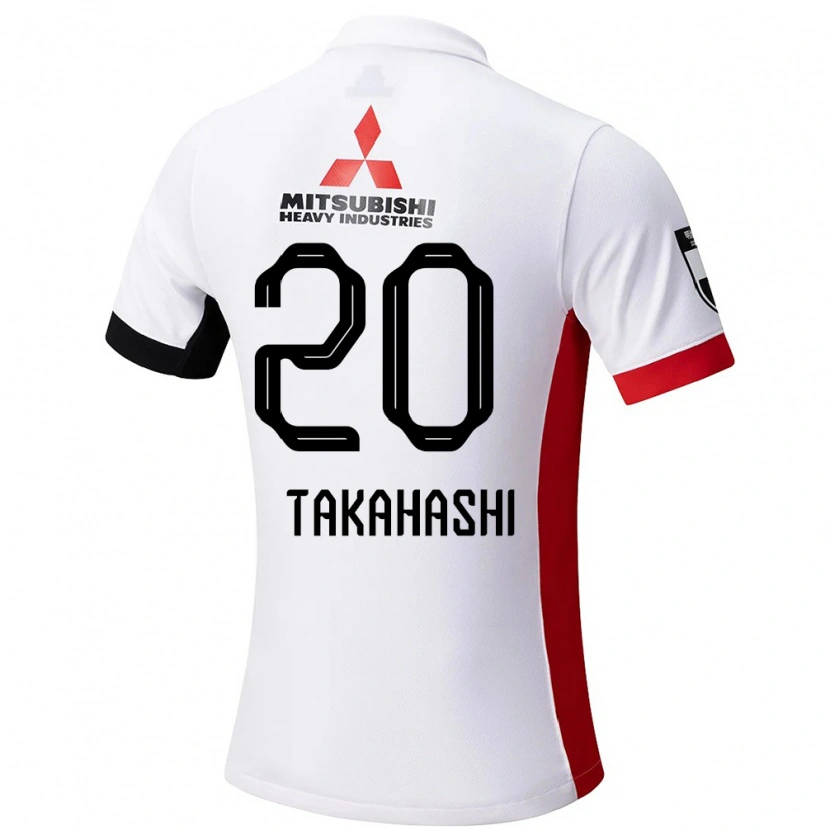Danxen Femme Maillot Minori Takahashi #20 Rouge Blanc Tenues Extérieur 2025/26 T-Shirt