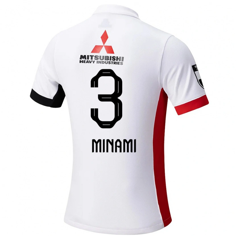 Danxen Femme Maillot Moeka Minami #3 Rouge Blanc Tenues Extérieur 2025/26 T-Shirt