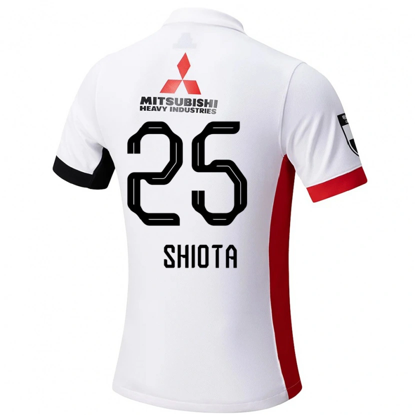 Danxen Femme Maillot Hitoshi Shiota #25 Rouge Blanc Tenues Extérieur 2025/26 T-Shirt