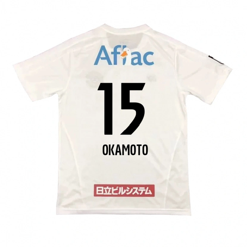 Danxen Femme Maillot Ryoji Okamoto #15 Noir Jaune Tenues Extérieur 2025/26 T-Shirt