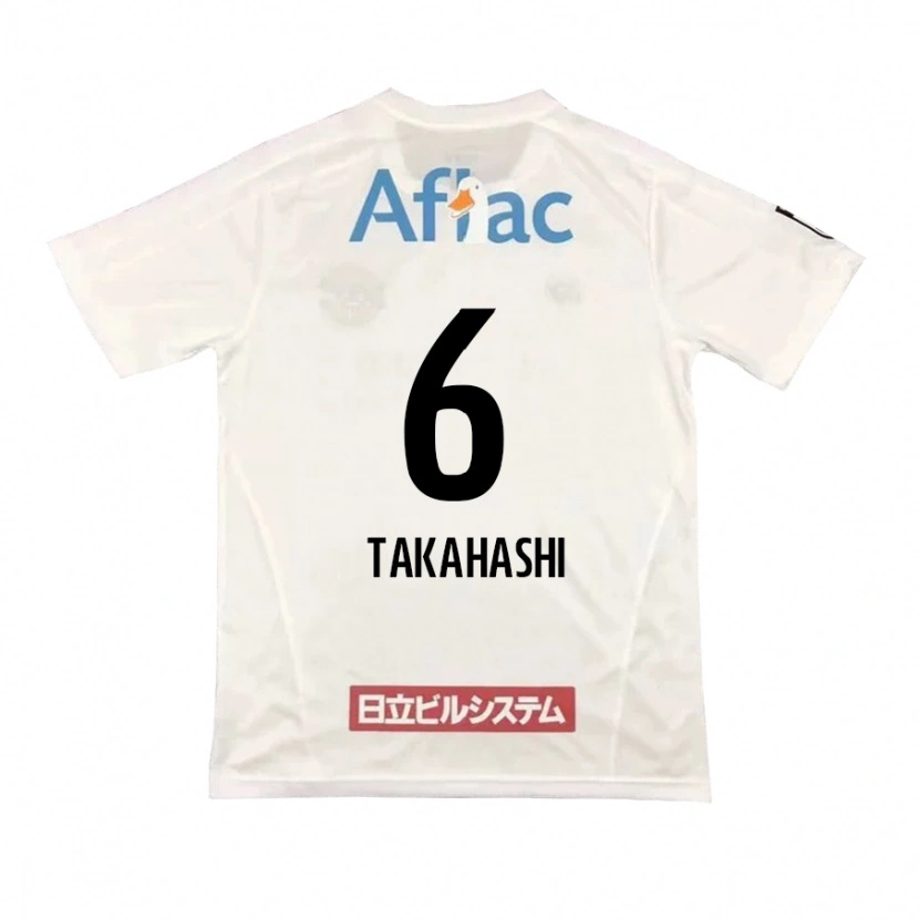 Danxen Femme Maillot Shunki Takahashi #6 Gris Clair Beige Tenues Extérieur 2025/26 T-Shirt