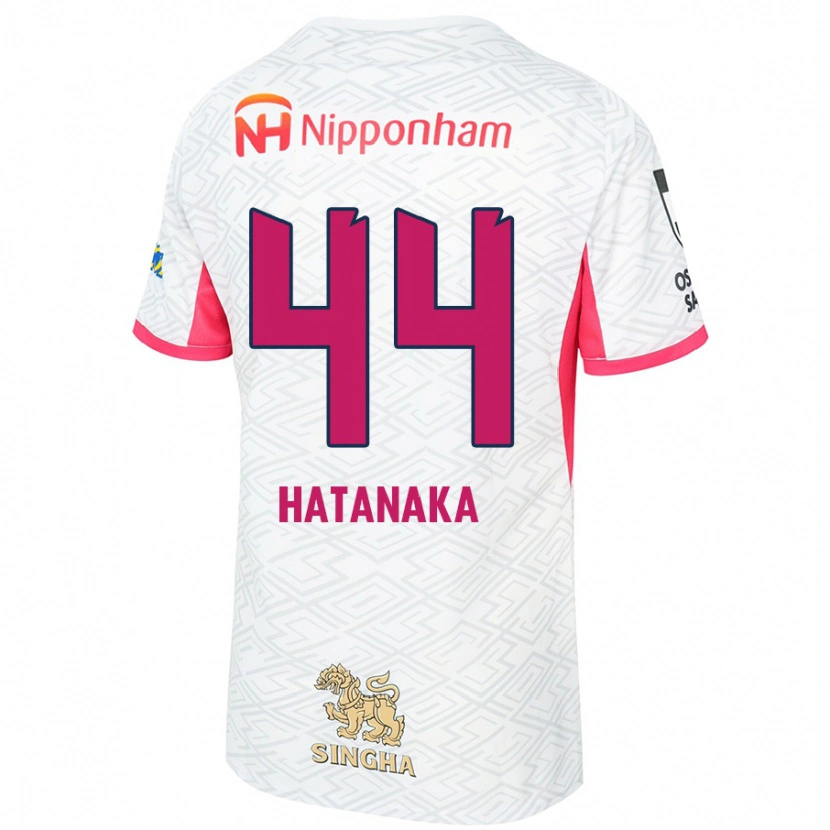 Danxen Femme Maillot Shinnosuke Hatanaka #44 Blanc Rose Sakura Tenues Extérieur 2025/26 T-Shirt