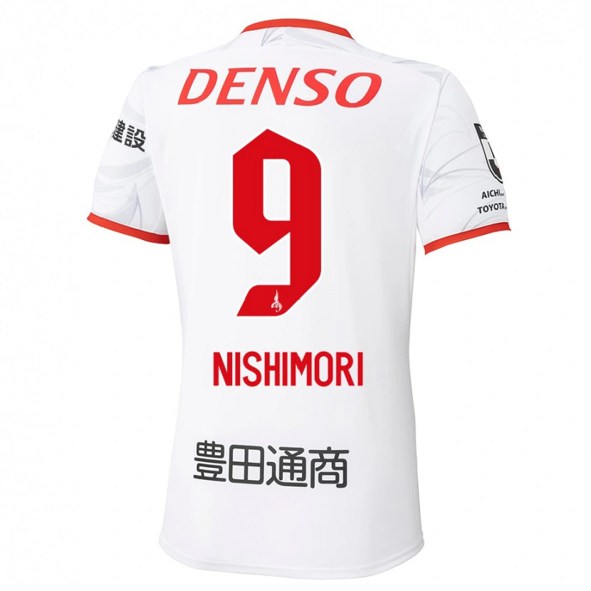 Danxen Femme Maillot Naoto Nishimori #9 Rouge Jaune Tenues Extérieur 2025/26 T-Shirt
