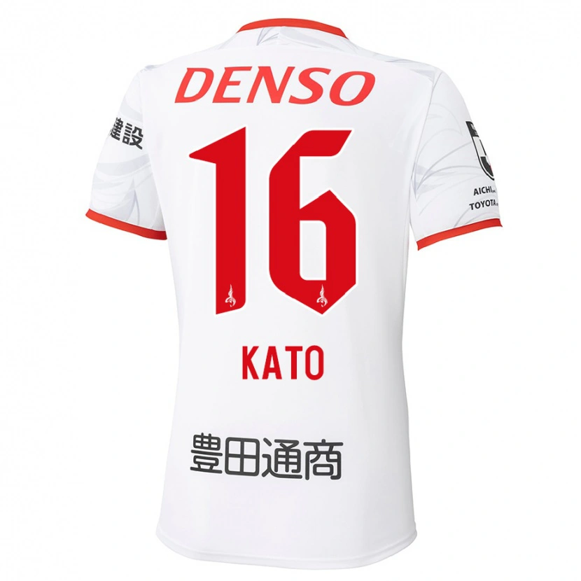 Danxen Femme Maillot Naotaro Kato #16 Rouge Jaune Tenues Extérieur 2025/26 T-Shirt