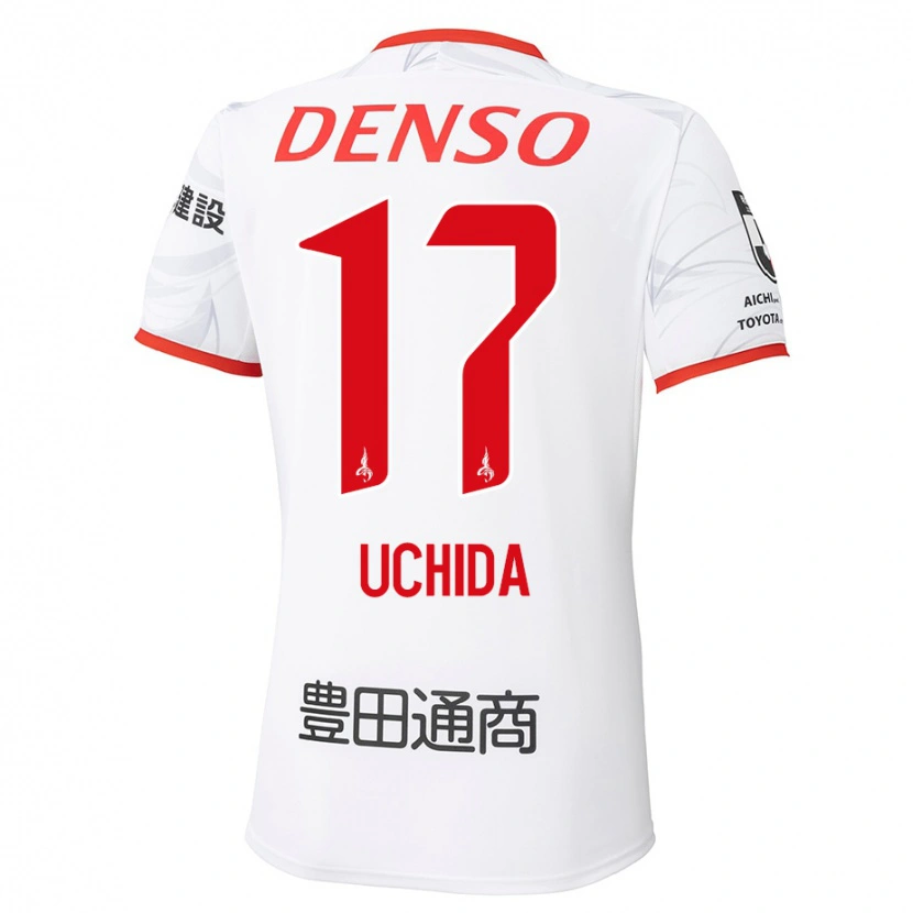 Danxen Femme Maillot Takuya Uchida #17 Rouge Jaune Tenues Extérieur 2025/26 T-Shirt