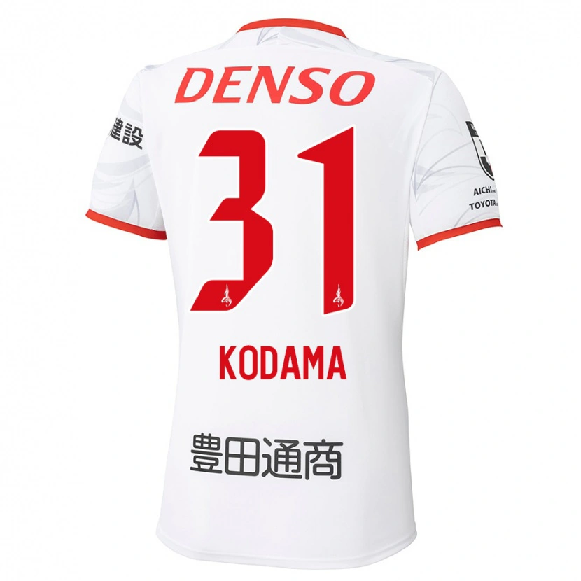 Danxen Femme Maillot Tsuyoshi Kodama #31 Rouge Jaune Tenues Extérieur 2025/26 T-Shirt