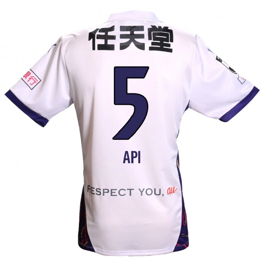 Danxen Femme Maillot Hisashi Appiah Tawiah #5 Blanc Violet Noir Tenues Extérieur 2025/26 T-Shirt