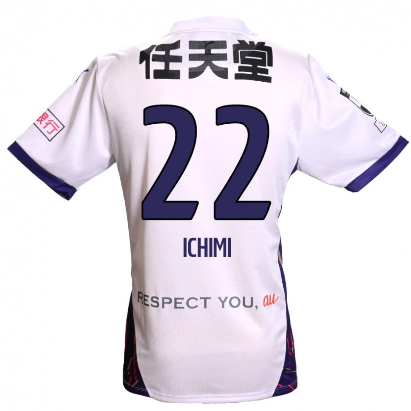 Danxen Femme Maillot Kazunari Ichimi #22 Blanc Violet Noir Tenues Extérieur 2025/26 T-Shirt