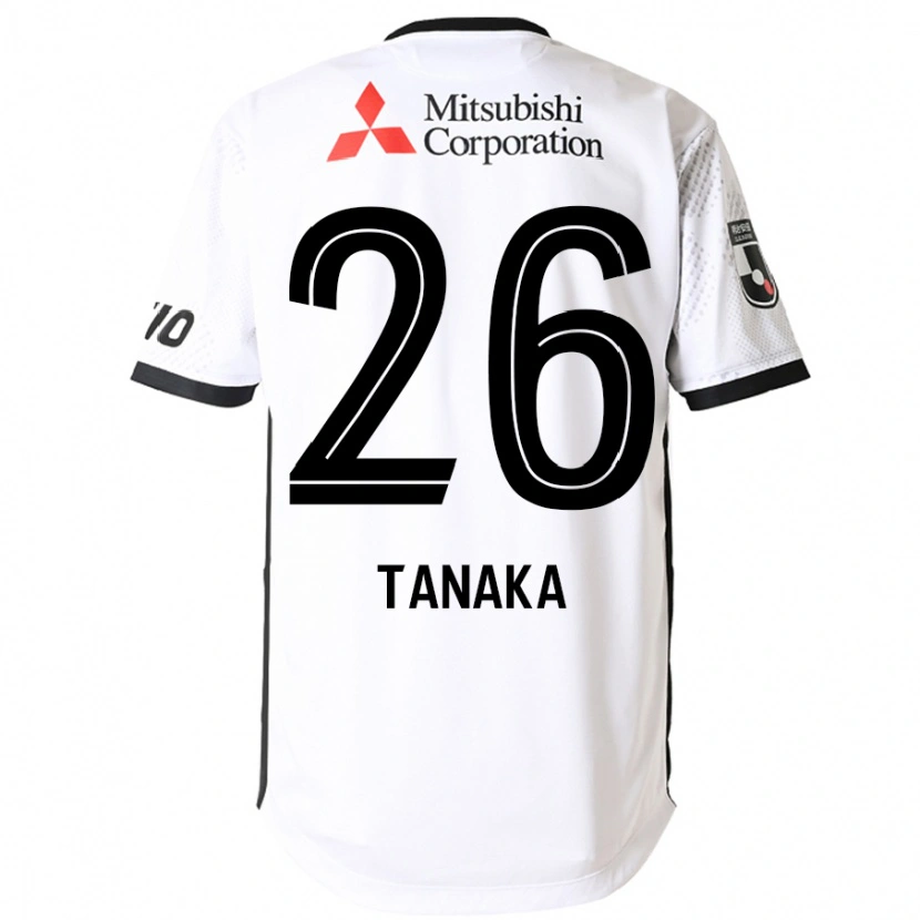 Danxen Femme Maillot Haruto Tanaka #26 Blanc Noir Tenues Extérieur 2025/26 T-Shirt