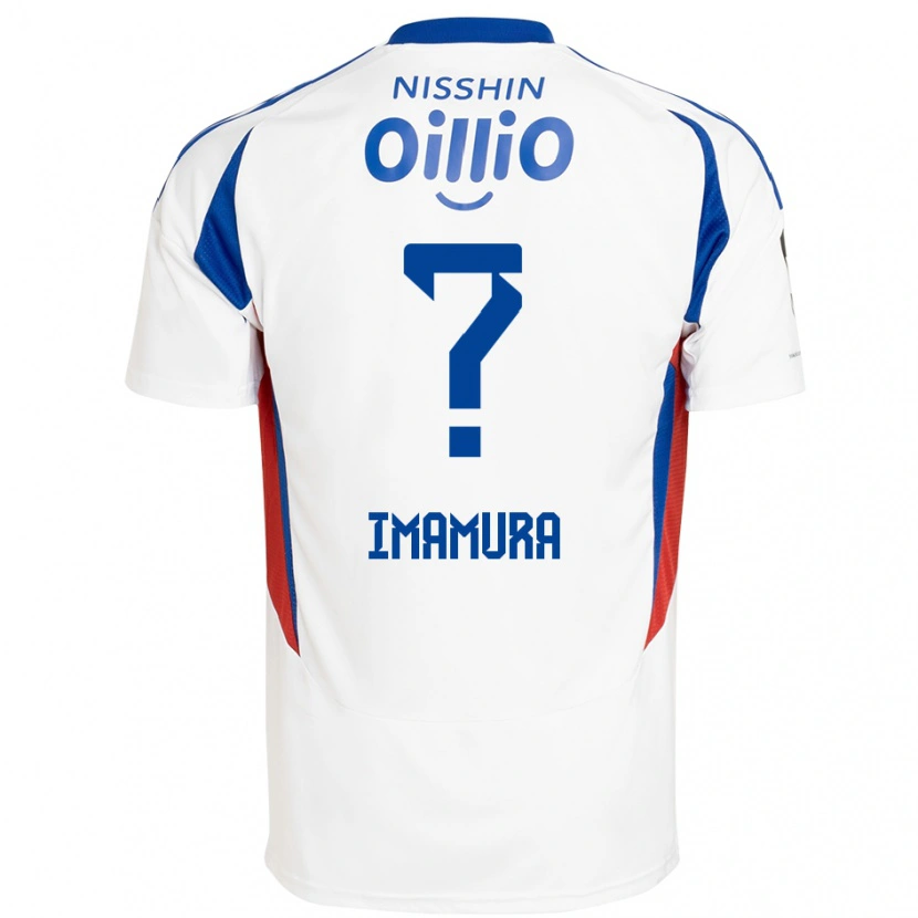 Danxen Femme Maillot Ryoya Imamura #0 Blanc Bleu Royal Tenues Extérieur 2025/26 T-Shirt