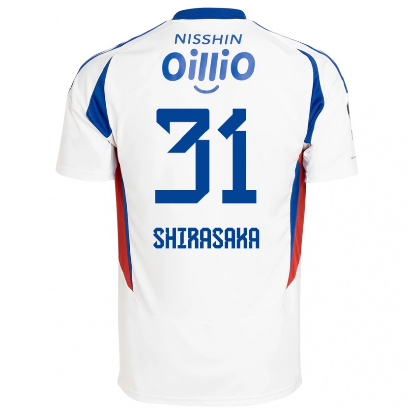 Danxen Femme Maillot Fuma Shirasaka #31 Bleu Royal Blanc Tenues Extérieur 2025/26 T-Shirt