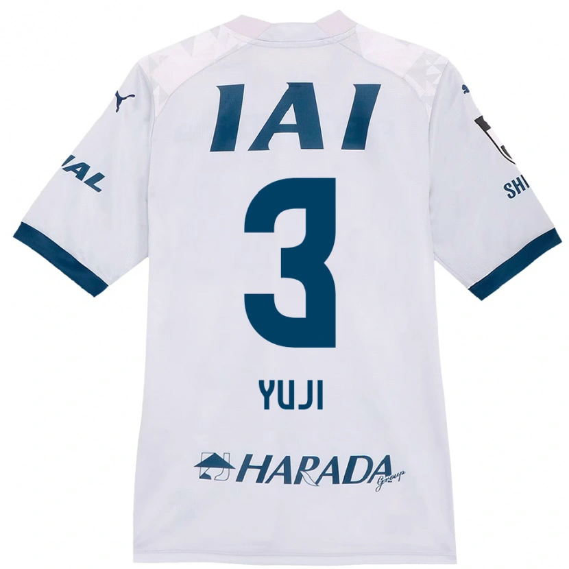 Danxen Femme Maillot Yuji Takahashi #3 Blanc Bleu Royal Tenues Extérieur 2025/26 T-Shirt