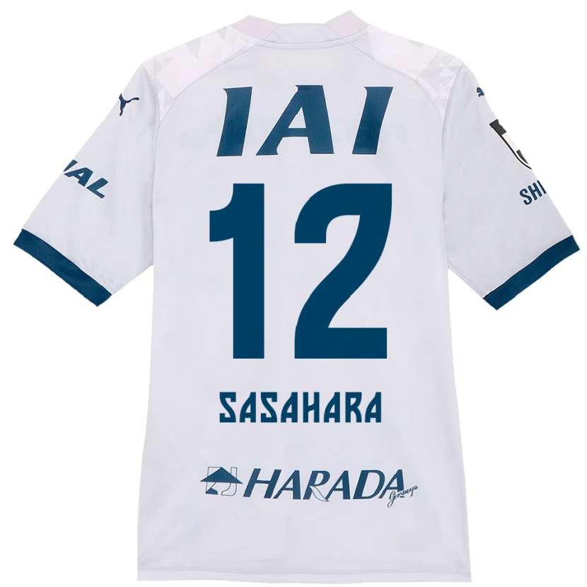 Danxen Femme Maillot Kenshin Sasahara #12 Blanc Bleu Royal Tenues Extérieur 2025/26 T-Shirt