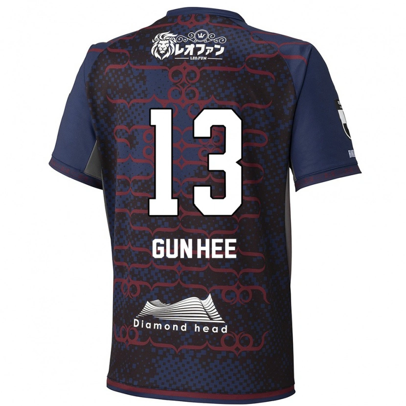 Danxen Femme Maillot Gun-Hee Kim #13 Bleu Rouge Tenues Extérieur 2025/26 T-Shirt
