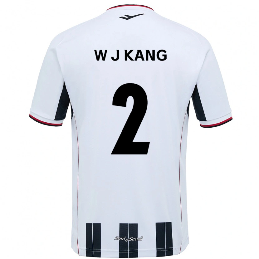 Danxen Femme Maillot Jae-Won Kang #2 Blanc Noir Tenues Extérieur 2025/26 T-Shirt
