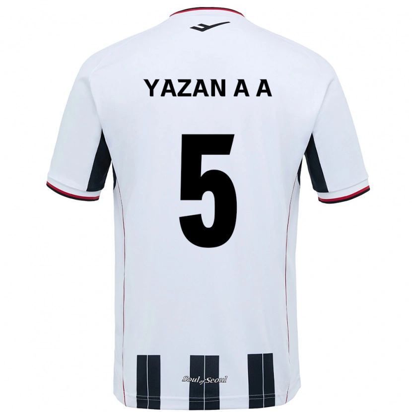 Danxen Femme Maillot Yazan Al-Arab #5 Noir Rouge Tenues Extérieur 2025/26 T-Shirt