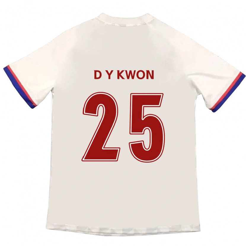 Danxen Femme Maillot Do-Yeong Kwon #25 Bleu Royal Rouge Tenues Extérieur 2025/26 T-Shirt