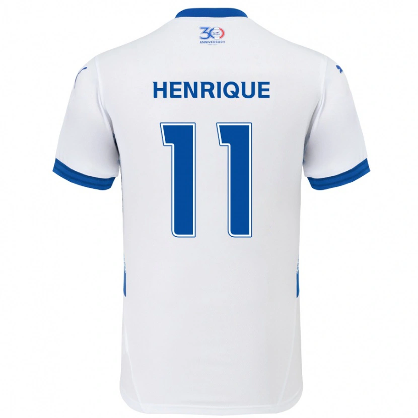 Danxen Femme Maillot Paulo Henrique #11 Blanc Bleu Royal Tenues Extérieur 2025/26 T-Shirt