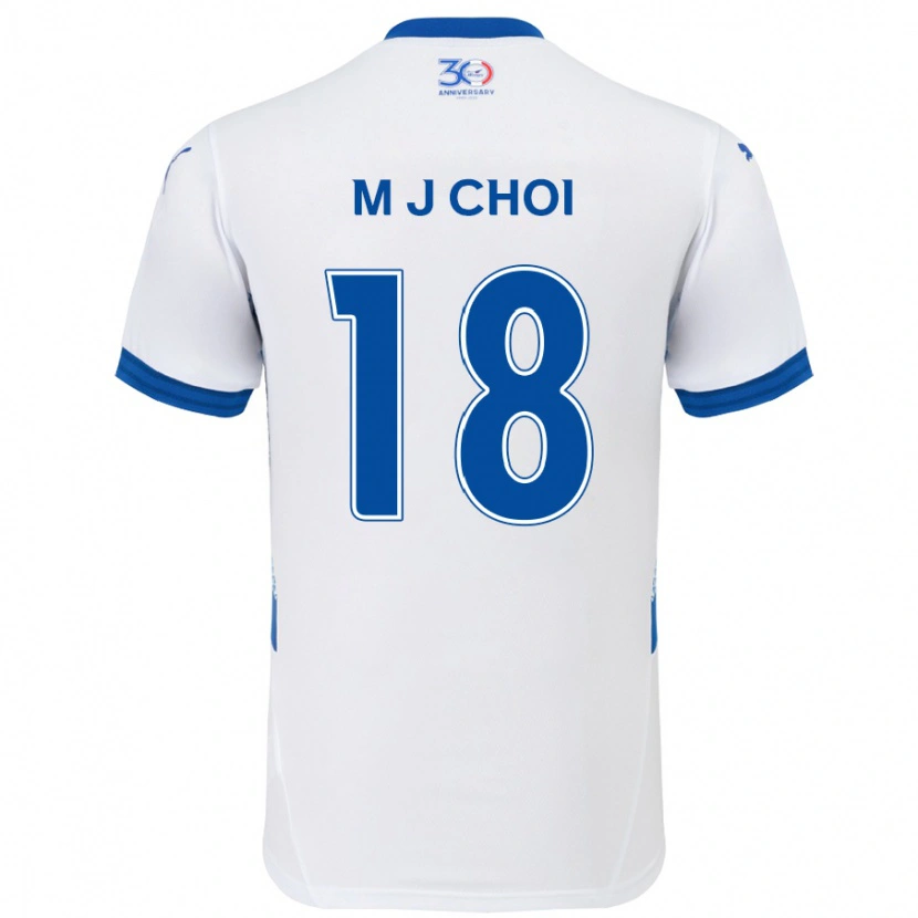 Danxen Femme Maillot Ji-Moog Choi #18 Bleu Royal Blanc Tenues Extérieur 2025/26 T-Shirt