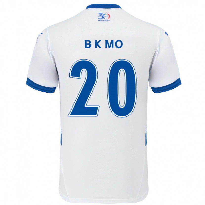 Danxen Femme Maillot Kyung-Bin Mo #20 Blanc Bleu Royal Tenues Extérieur 2025/26 T-Shirt